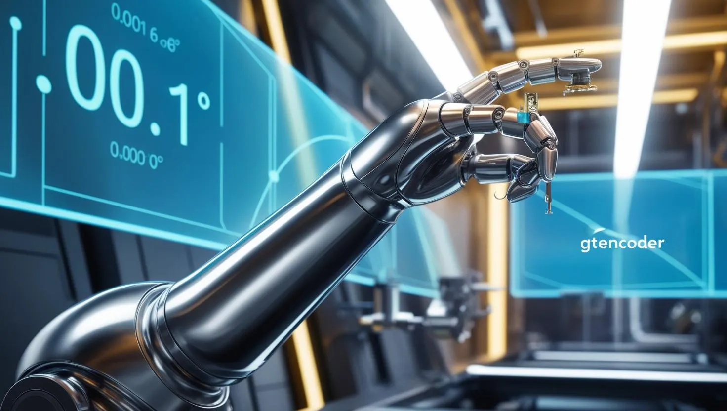 Codificador de precisão angular de 0,001°